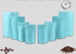 250g Capacity Aluminum Foil Resealable Stand Up Coffee Bags Side Gusseted With