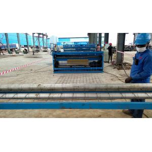 China Large Roll Mesh Welding Machine For Iron Wire , Mesh Size 100x100mm factory