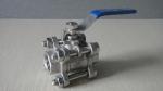 Blue / Red Handle 4 Inch Stainless Steel Ball Valve Custom Heavy Type