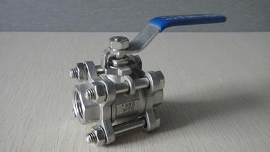 Blue / Red Handle 4 Inch Stainless Steel Ball Valve Custom Heavy Type