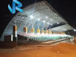 Grandstand Tent Prefabricated Metal Building , Sports Event Light Steel Frame