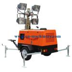 Mobile Light Tower Generator Hand Elevated Solar Type Lighting Tower