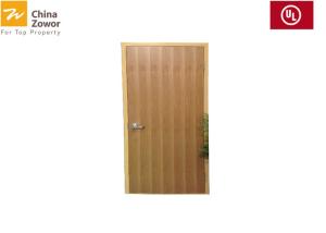 China UL Certified Red Color Single Swing Pre-hung Fire Safety Steel Door For Corridor Access factory