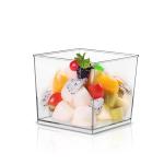 Hot selling Party Catering Wedding Square Disposable Plastic Dessert Cake
