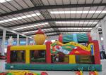 Colourful Funny Clown Inflatable Fun City 8 X 6 X 5m 0.55mm Pvc Tarpaulin Fire