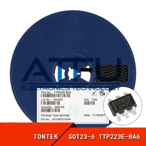 China Touch Detector TTP223E-BA6 SOT23-6 Single Channel Touch Keys Sensor Chip factory