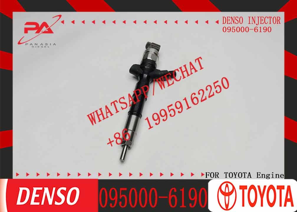High Quality Diesel Fuel Injector 095000-6190 23670-30100 For TOYOTA HILUX 2KD-FTV Engine