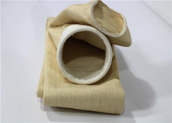 Thermoplastic Textile Dust Filter Bag , PTFE Filter Bag Equisite Sewing