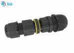 IP 68 Waterproof Cable Connectors 3 Pins Output 2~4 Wires Withstand High Voltage