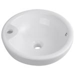 Round Bowl Ceramic Bathroom Sink Bowls , White Porcelain Vessel Sink Home Depot