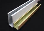 Metallic U-aluminum Profile Screen Ceiling False For building decorative