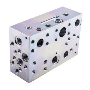 China Aluminum Hydraulic Manifold Valve Block for Vehicle Hydraulic System Modification 100% Tested and OEM Non-Standard factory