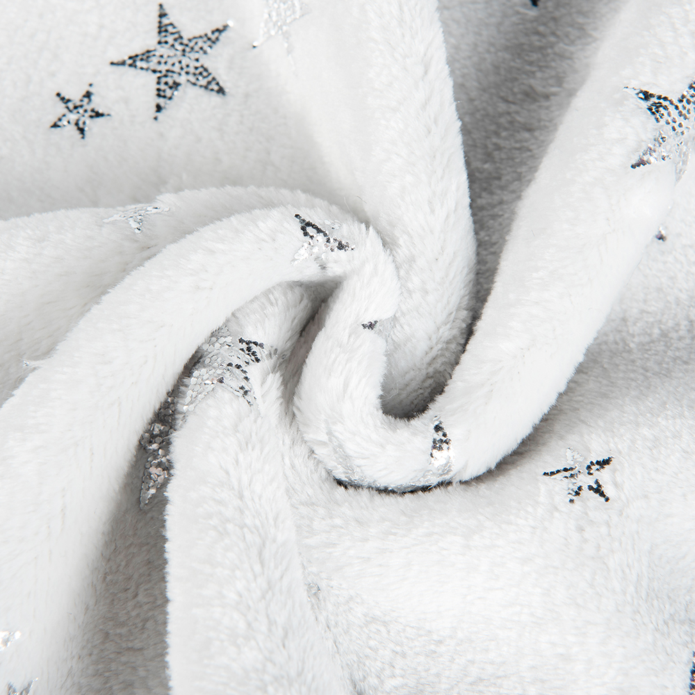 Sparkling Sequin Flannel Fleece for Home Textiles and Lingerie 100% Polyester Brushed