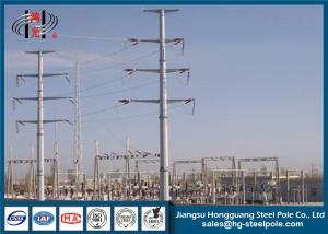 China Customized 110KV Polygonal Electric Utility Poles Multi-Circuit Angle Type factory