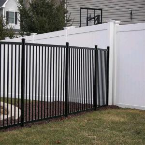 China 600-2000mm Tubular Metal Fence Aluminium Tubular Fencing Hot Dipped Galvanized factory