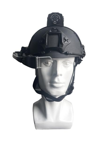 Military Tactical Helmet Personal Body Cameras with PTT Intercom GPS Tracking
