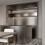New Arrival Stainless Steel Kitchen Cabinet Small Kitchen Cabinet Set with Sink
