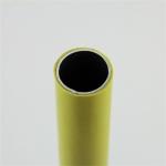 Dia 28mm Lean Tube JY-4000YH-P PE Coated Steel Pipe Brilliant Yellow
