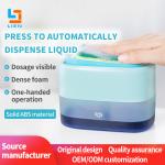 2 In 1 Hand Press Kitchen Soap Dispenser Liquid Dish Washing Sponge Pump