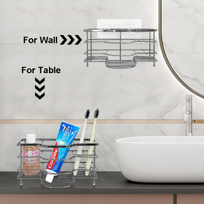 High Capacity Airy and Keep Clean Bathroom Accessories Organizer Toothbrush Holder