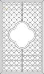 Hollow Design Metal Room Dividers Partitions 4cm Thickness Cuboid Shape