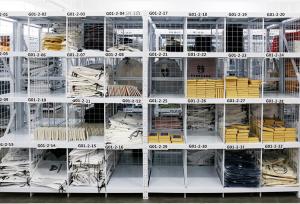 China Four Tier Q235 Steel Pallet Shelving With Wire Decking For Garment factory