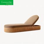 Customized Color Sun Lounger for Outdoor Garden Furniture in Hotel Beach Luxury