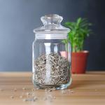 650ml 22 Oz Glass Storage Jars Silicone Seal Clear Glass Construction For