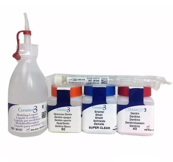 52 Colors Dental Lab Tools 3 Porcelain Dental Enamel Glaze Powder / Modeling