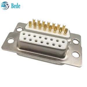 China Top-notch D-Sub 15 Female Connectors Insulation Resistance 5000 Megohms Min Connector Style D-SUB 15 factory