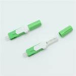 Plastic V Groove FTTX fiber optic cable connectors Round Head