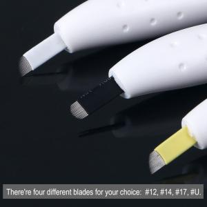 China EO Gas Sterilized Disposable 3D Manual Tattoo Pen #9 #12 #14 #17 #18U Blade factory