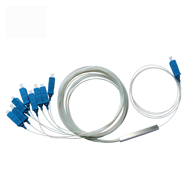 1x8 1 1*32 1*64 FTTH PLC Steel Tube Splitter SC UPC 0.9mm Fiber Optic PLC Splitter