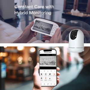 Wifi 2.4 Ghz Smart Baby Monitor With App Audio Child Care Monitor Sound
