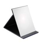 Single Side Folding Travel Mirror Vegan Leather Customized With Stand