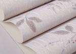 Vinyl Rustic Floral Wallpaper with Light Pink color for Living Room