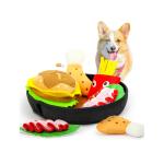 Dog Toy Intelligentwith Teeth Cleaning Plush Interactive Hide and Seek Breakfast
