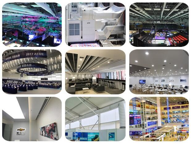 Outdoor Event Air Conditioning Unit White & Blue / Custom Color Available