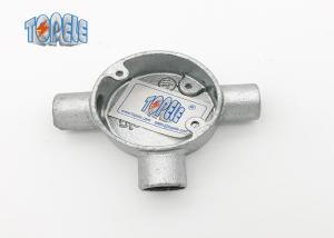 China 20mm 25mm 32mm BS4568 Conduit Circular Box Three Tee Way Malleable Iron Box factory