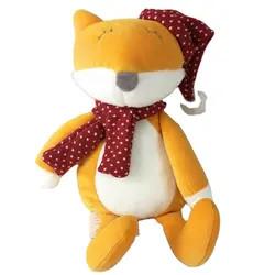 China Custom Cute Stuffed Fox Wear Christmas Hat Stuffed Toys ODM OEM factory
