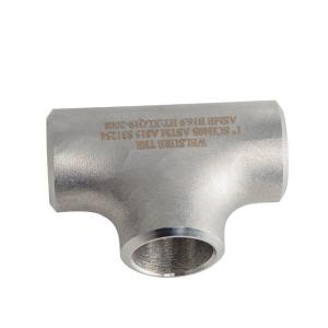 China STD TP316L Forged Stainless Steel Tee pipe fitting 3 Way DN15-DN1200 factory