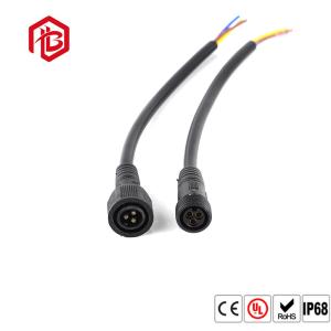 China LED Stage Lighting PVC Black White Waterproof Cable Connector factory