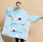 100% Polyester Fleece Oversized Hooded Blankets Unisex Ultra Comfortable