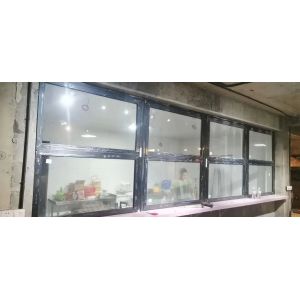 Safe Habitat Folding Window Incorporating Ultraviolet Patterns Visible Only to