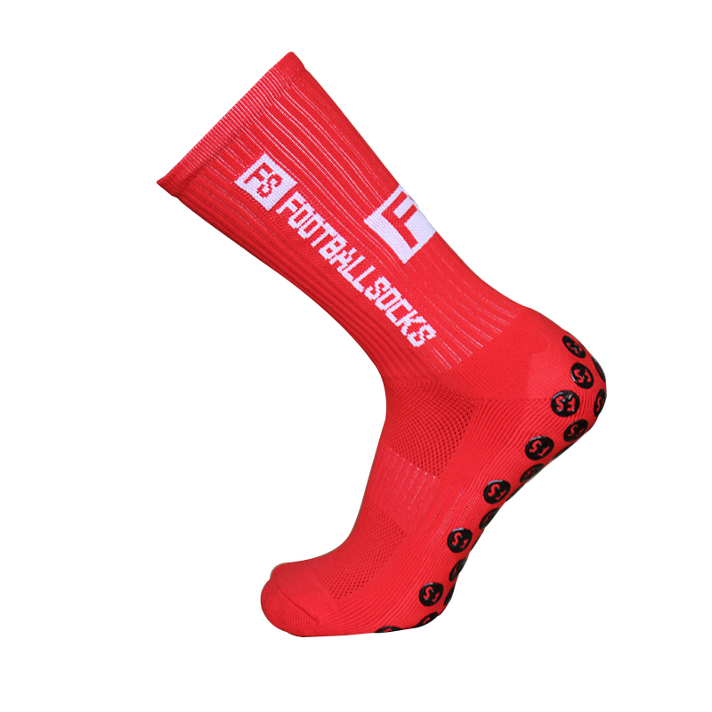 Custom Knitted Anti Slip Cotton Football Socks for Men Quantity 10000