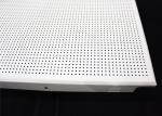 Square Perforated Metal Decorative Acoustic Ceiling Tiles Custom Coloured , ISO