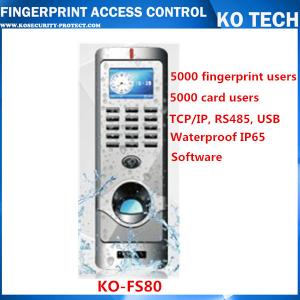 China KO-FS80 Password, ID Card or Fingerprint Identification Access Control Machine factory