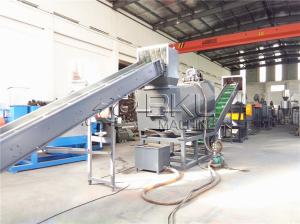 China 500KG H Plastic Recycling Washing Line PET Bottle 16mm factory