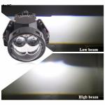 5500K LED Headlight Low 38W High 68W Light Weight Aluminum Lens for Auto CAD