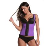 9 Steel Boned Latex Waist Trainer Shouler Strap Women Sexy Corset
